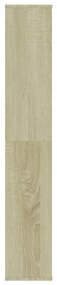 vidaXL Διαχωριστικό/Βιβλιοθήκη Sonoma Δρυς 100x24x140 εκ. Επεξ. Ξύλο