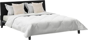 vidaXL Χειμερινό Παπλωματοθήκη με μαξιλάρι 3 pcs Λευκό Μικροΐνες