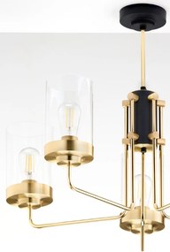 Κρεμαστό Πολύφωτο Ramirez Φ70cm 5xE27 Χρυσό