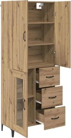vidaXL Highboard Artisan Oak 69,5 x 34 x 180 εκ. Επεξεργασμένο ξύλο