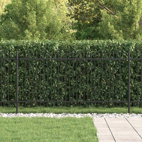 vidaXL Φράχτης Καμάρας με Άκρες DRONTEN 200 x 150 cm Μαύρο