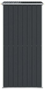 vidaXL Αποθήκη Κήπου Ανθρακί 192x108x223 εκ. Γαλβανισμένο Ατσάλι