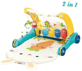 Βρεφικό Γυμναστήριο - Περπατούρα Bebe Stars Piano Rabbit 2 In 1 100-197