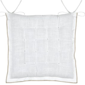 Μαξιλάρι Καρέκλας 2 Όψεων (38x38+4) S-F White CUD092005GAL