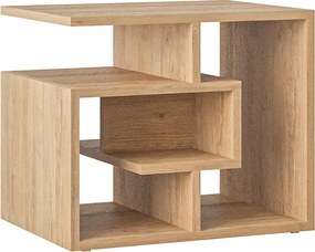 Τραπεζάκι βοηθητικό Labirent Megapap χρώμα sapphire oak 54x40x45εκ.
