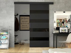 Συρόμενες πόρτες Atlanta 180, 31 kg, Μαύρο, Πλαστικοποιημένη μοριοσανίδα, Αλουμίνιο | Epipla1.gr
