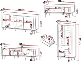 Σύνθεση σαλονιού Marly Reg