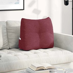 vidaXL Μαξιλάρι Πλάτης Κόκκινο 60 x 24 x 50 εκ ύφασμα