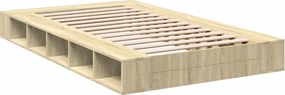 vidaXL Πλαίσιο Κρεβατιού Sonoma Δρυς 120x200 εκ. Επεξεργασμένο Ξύλο