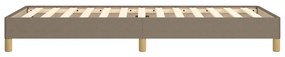 vidaXL Σκελετός Κρεβατιού Χωρίς Στρώμα Taupe 90x200 εκ. Υφασμάτινο