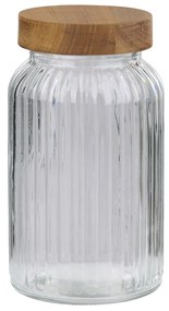 Βάζο Αποθήκευσης 1300ml με Καπάκι Ξύλινο ALPINA
