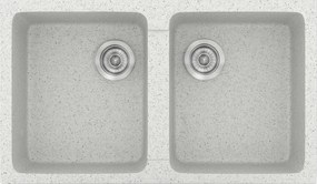 Sanitec Classic 334 (86×50) - Γρανιτένιος νεροχύτης - Granite WHITE