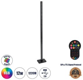 Μοντέρνο Επιδαπέδιο Φωτιστικό Γραφείου 90762 GloboStar-90762-Μαύρο 90762