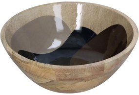 Μπολ ArteLibre Μπεζ Ξύλο 30x30x12cm