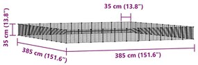 vidaXL Κλουβί Κατοικίδιων με 44 Πάνελ + Πόρτα Μαύρο 35 x 35εκ Ατσάλινο