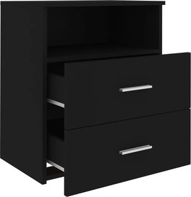 vidaXL Κομοδίνο Μαύρο 50 x 32 x 60 εκ.