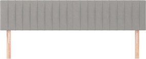 vidaXL Κεφαλάρια Αν. Γκρι 180x5x78/88 εκ. Ύφασμα