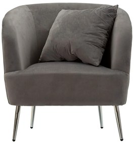 Πολυθρόνα με Μαξιλάρι SILVERY 66x73