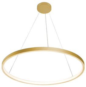 Φωτιστικό Οροφής Κρεμαστό 01377-04 D60cm 23W LED 3000K 1850Lm Gold Luma
