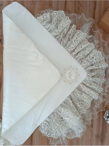 Stewehome Κουβέρτα αγκαλιάς για νεογέννητα από βαμβάκι Λευκό