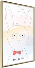 Αφίσα - Polite Bunny - 20x30 - Χρυσό - Χωρίς πασπαρτού