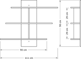 Wall Shelf Lale - White White