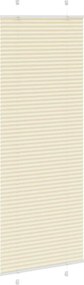vidaXL Πλισέ περσίδα Κρέμα 80x200 cm Πλάτος υφάσματος 79,4 cm