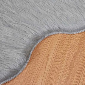 vidaXL Χαλί από τεχνητό πρόβειο δέρμα TAFALLA Γκρι 50 x 80 cm