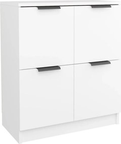 vidaXL Συρταριέρα Λευκή 60 x 30 x 70 εκ. από Επεξεργασμένο Ξύλο