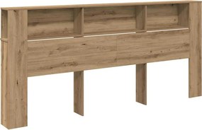 vidaXL Κρεβάτι με Κεφαλάρι Artisan Oak Επεξεργασμένο ξύλο