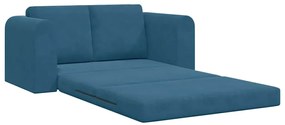 vidaXL Κρεβάτι καναπές Μπλε 148 x 71 x 83 εκ. Βελούδο