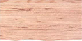 vidaXL Επιφ Τραπεζιού Αν Καφέ 80x40x(2-6)εκ. Επεξ. Μασίφ Ξύλο Δρυός