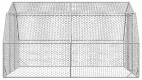 vidaXL Chicken Run 2,5x4x2,25 m Γαλβανισμένος χάλυβας