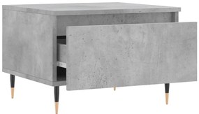 vidaXL Τραπεζάκια Σαλονιού 2 τεμ. Γκρι Σκυροδ. 50x46x35 εκ. Επεξ. Ξύλο