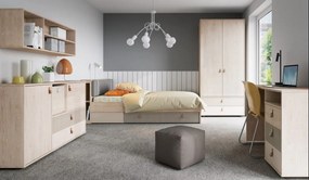 Μαξιλάρι WJ Universal για προσκέφαλο κρεβατιού-Gkri - Krem-Μήκος: 90 εκ.