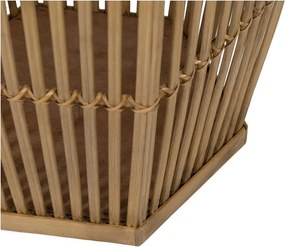Γλάστρες από φυσικό μπαμπού σετ 2 τμχ 39x34,50x35cm