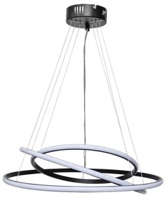 Φωτιστικό Οροφής Cronos 01-0358 Led 80W Φ50x70cm Black Heronia Metal