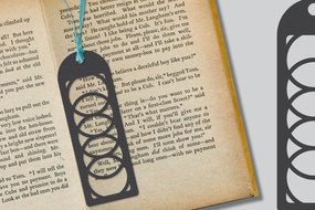 Σετ των 2 Intra απο ξύλο plywood 3mm-4mm πάχος Σελιδοδείκτης Δίασταση 10x20 cm INTRAFABR-116615159