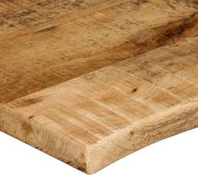 vidaXL Επιφάνεια Τραπεζιού 80x60x2,5 εκ. Live Edge Μασίφ Ξύλο Μάνγκο