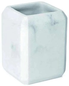Ποτηροθήκη Marble 06761.001 6,7x6,7x9,2cm White-Multi Polyresin
