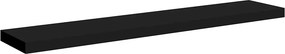 vidaXL Ράφι Τοίχου Μαύρο 120x23,5x3,8 εκ. MDF