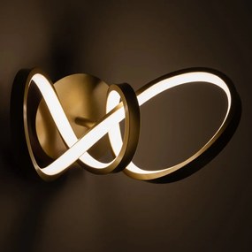 Φωτιστικό Τοίχου Tesoro 15W 4000K Χρυσό