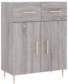 vidaXL Ντουλάπι Γκρι Sonoma 69,5 x 34 x 90 εκ. από Επεξεργασμένο Ξύλο