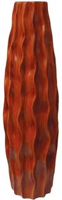 Βάζο Σγουρό 15-00-21301-55 Φ17x57cm Brown Marhome Ceramic