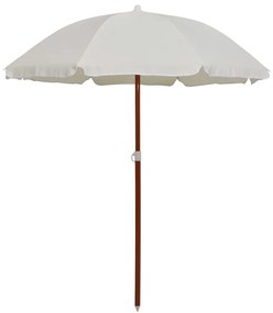 Ομπρέλα Χρώμα Άμμου 180 εκ. με Ατσάλινο Ιστό - Μπεζ