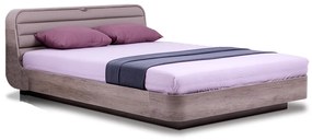 Κρεβάτι ξύλινο με δερμάτινη/ύφασμα S02 160x200 DIOMMI 45-748