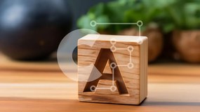 Intra Συλλεκτικό Ξύλινο Παζλ Plywood  4mm - Ξύλινο μπλοκ με σκαλιστό γράμμα Α στο τραπέζι Σε Ξύλινο Κουτί - Διαστάσεις: 10x10 cm – 25 κομμάτια