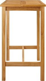vidaXL Τραπέζι μπαρ Φυσικό 110 x 60 x 105 cm Στερεό Τίκ