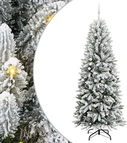 vidaXL Τεχνητό Χριστουγεννιάτικο Δέντρο με 300 LED Λευκό 240 cm