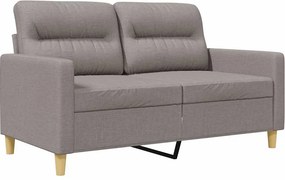 vidaXL Καναπές Διθέσιος Taupe 120 εκ. Υφασμάτινος
